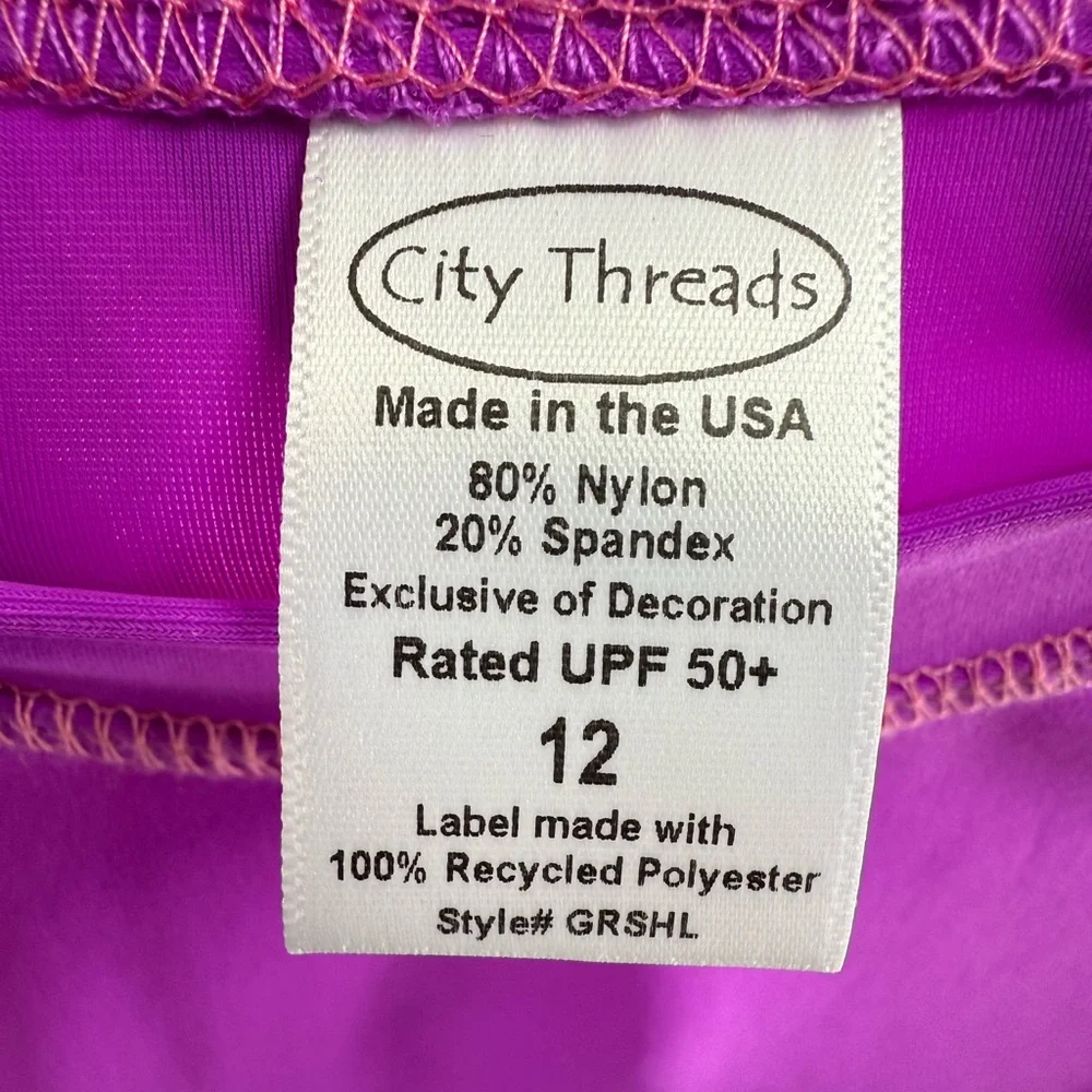 EUC City Threads Deep Purple Rashguard - Picture 9 of 9